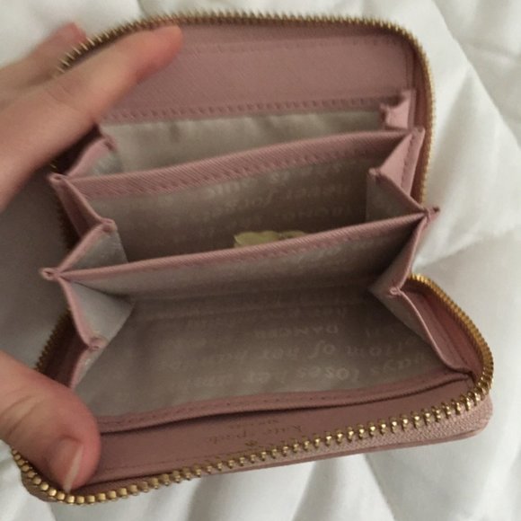 kate spade pink Hartley Lane Cassidy Letter Initial Wallet M nwot - Picture 13 of 13